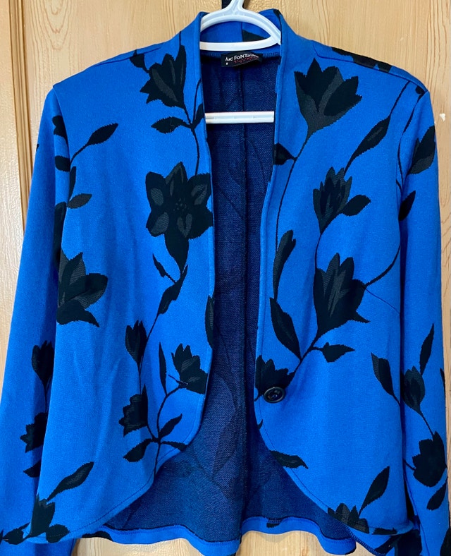 Luc Fontaine Size 8 Floral Blazer
