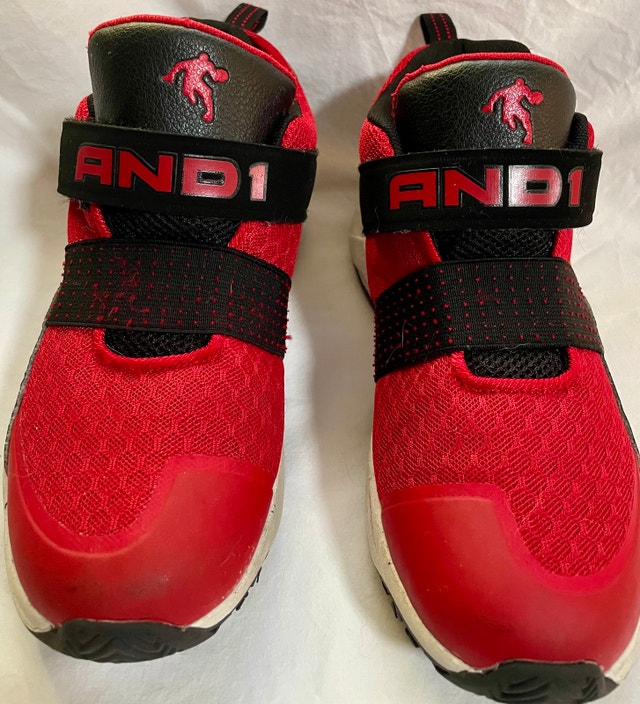 AND1 Youth Size 4 Mid Top Basketball Sneakers