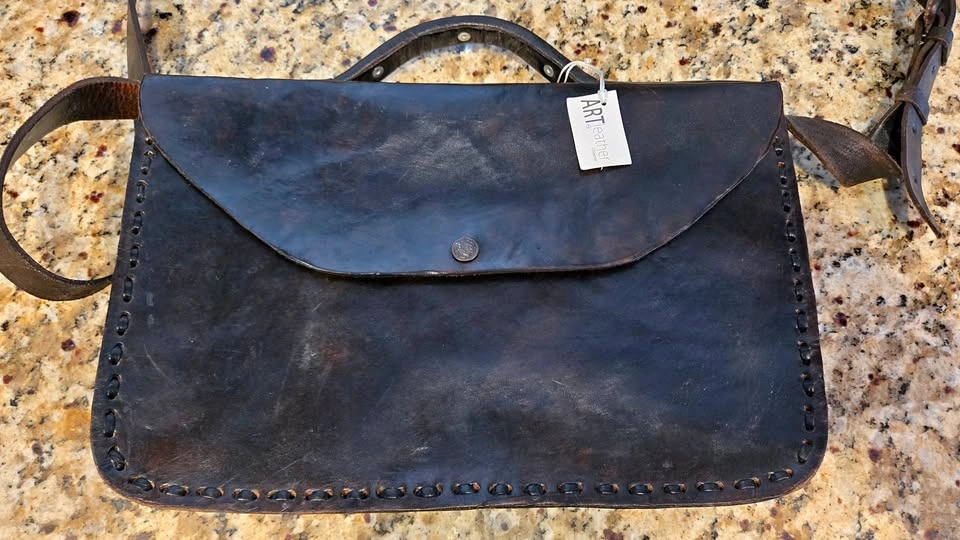 Leather Bag from Chiapas, Mexico