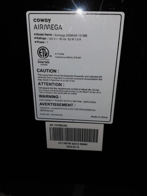 Coway Airmega Air Purifier 200M Black - photo 5