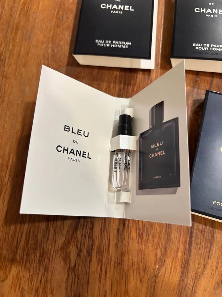 Brand New Chanel Bleu de Perfume Sample Set for men – 6 Vials - photo 2