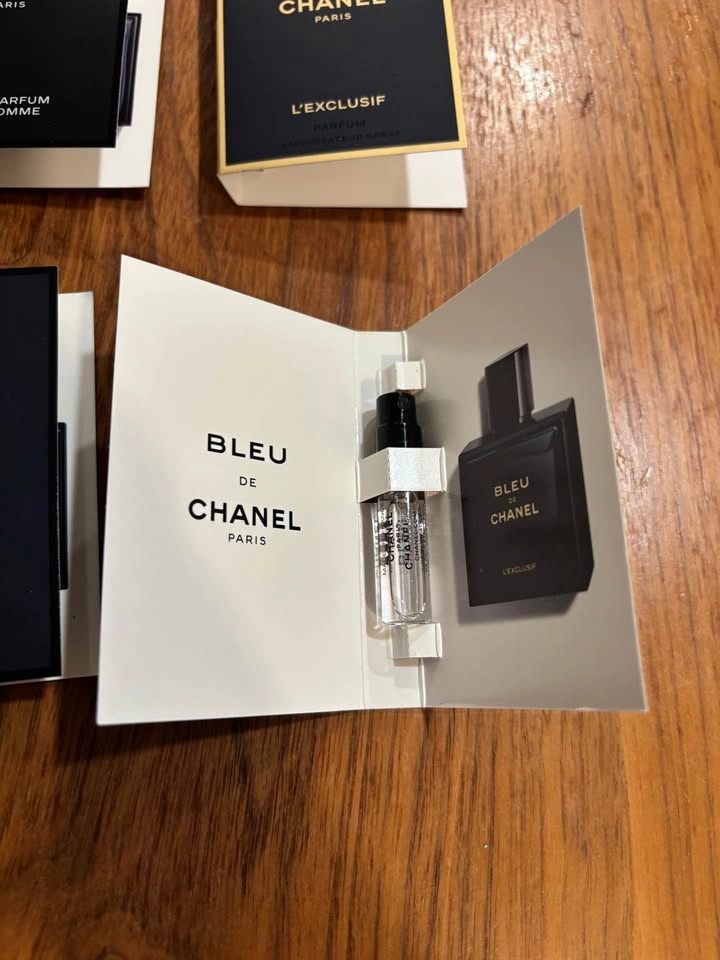 Brand New Chanel Bleu de Perfume Sample Set for men – 6 Vials - photo 4