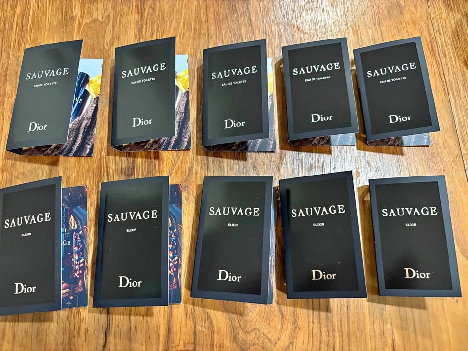 Dior Sauvage EDT & Elixir Sample Set – 10 × 1ml