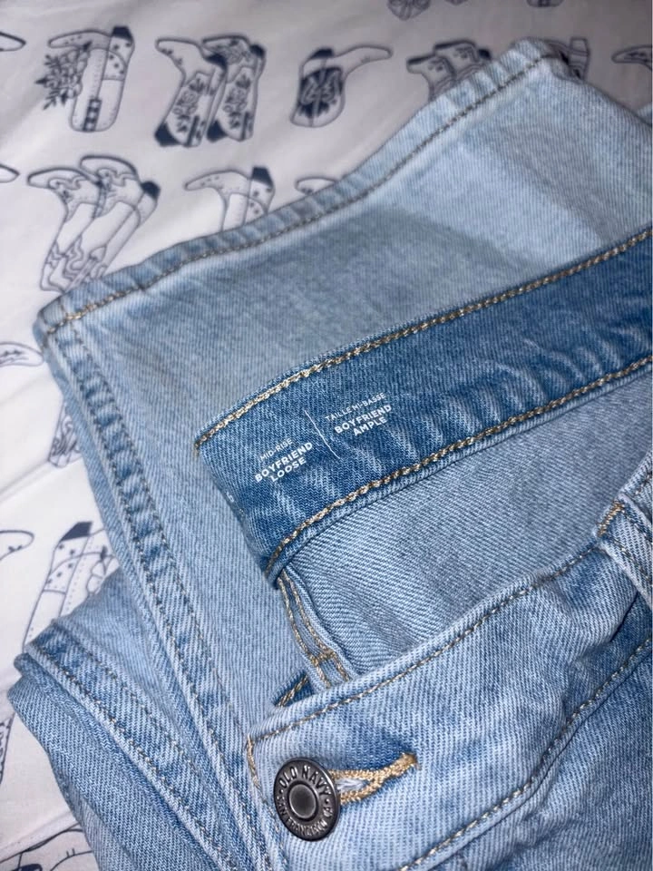 Old Navy Tall Boyfriend Loose Mid-Rise Jeans - photo 2