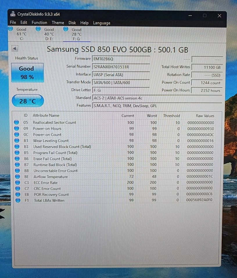 Samsung 850 EVO 2.5" 500GB Sata SSD - photo 3