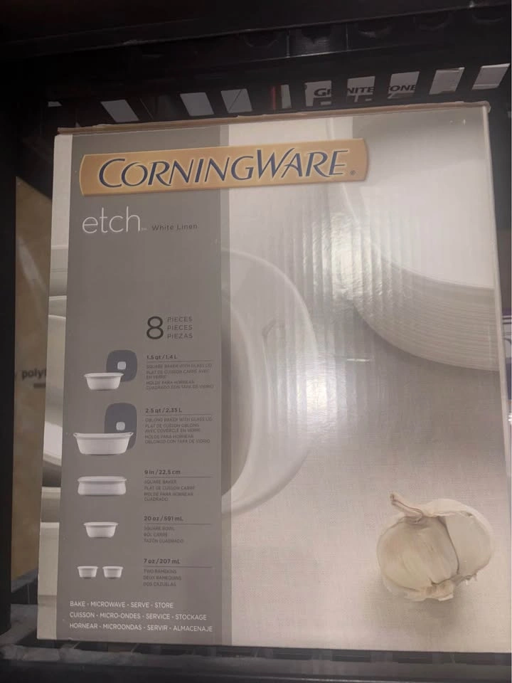 CorningWare Etch 8-Piece Bakeware Set