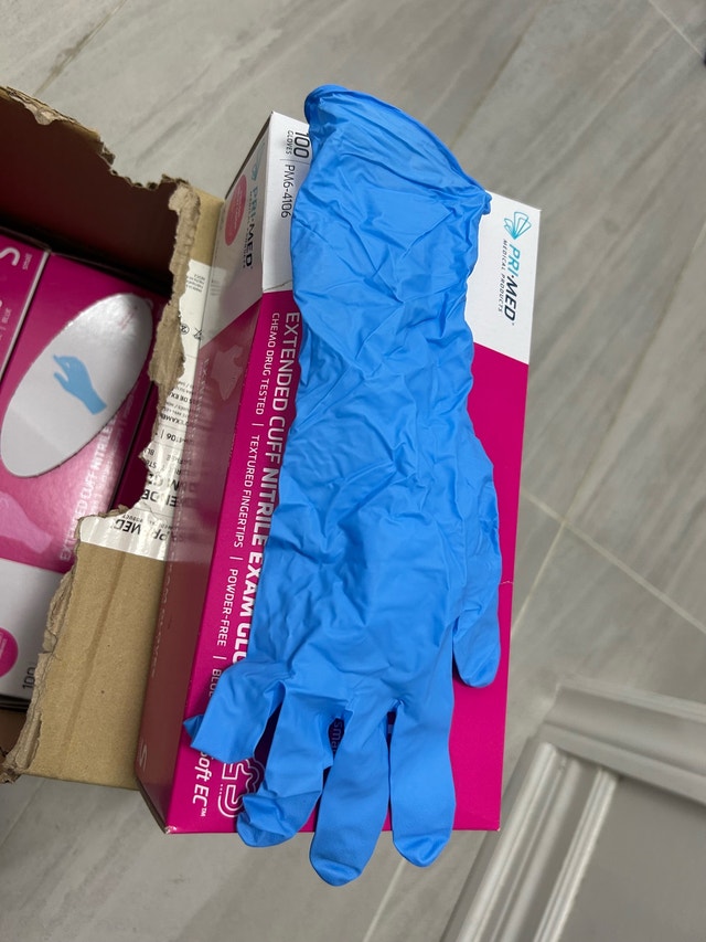 Pri-Med Extended Cuff Nitrile Exam Gloves - photo 2