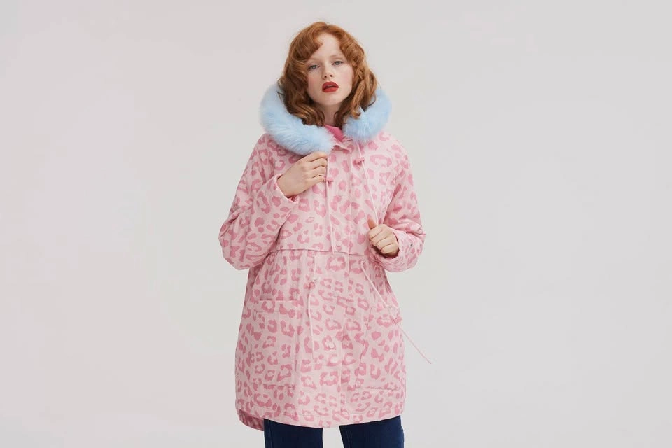 Lazy Oaf Bukimi Pink Leopard Parka - photo 4