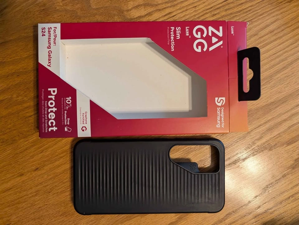 ZAGG Luxe S24 cases, 1 purple, 1 black ($5 each) - photo 2