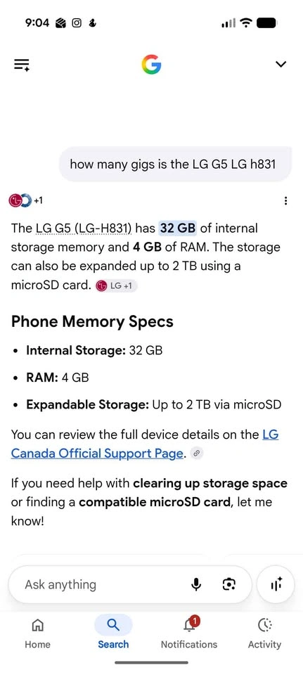 LG G5 LG-H831 32GB Silver Smartphone Bundle - photo 3