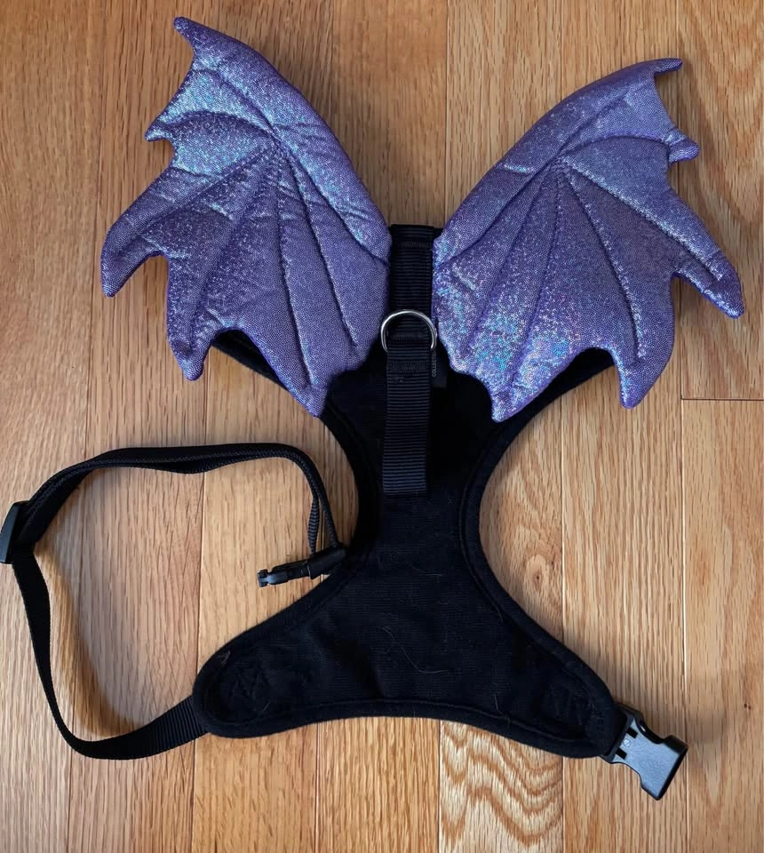 Dog Halloween Costume – Purple Bat Wings Harness – L/XL - photo 3