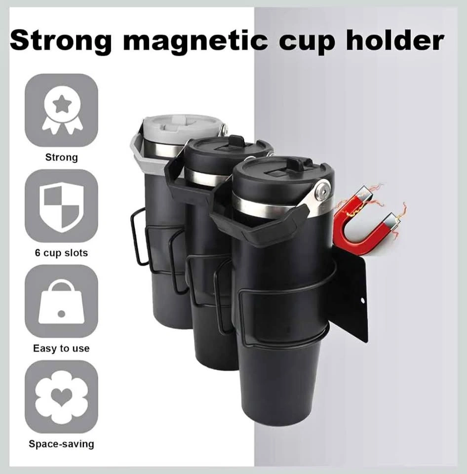Strong magnetic cup holder