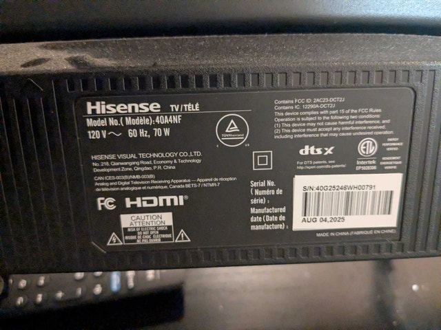 Hisense 40A4NF Smart TV 40" - photo 3