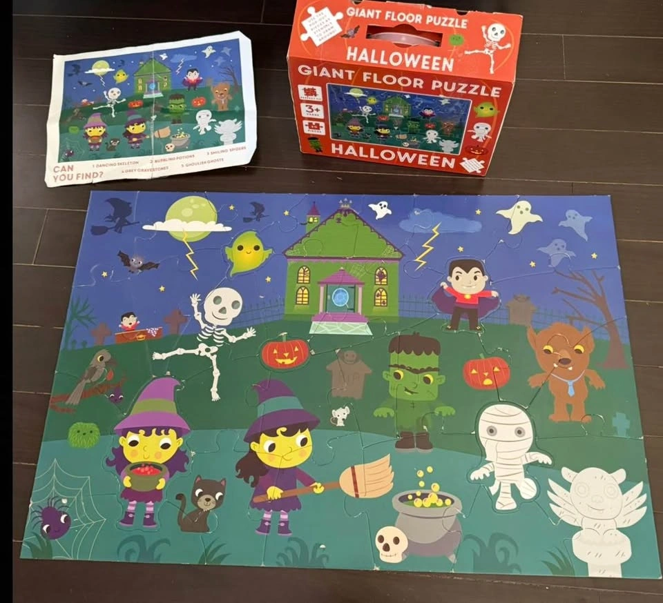 Kids Floor Puzzles Lot Halloween Minecraft Circus - photo 2