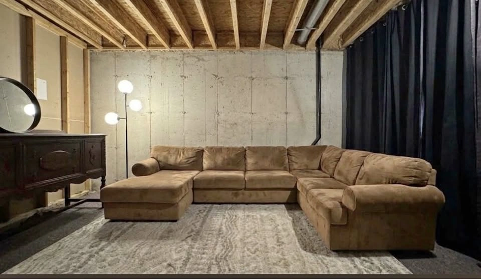 Ashley U-Shaped Sectional — Large, Freshly Cleaned