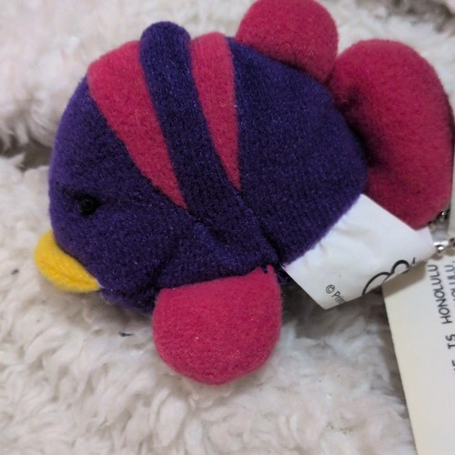 Princess Soft Toys Fish Plush Keychain Honolulu Purple Pink - photo 2