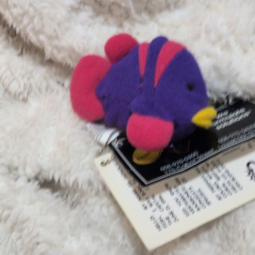 Princess Soft Toys Fish Plush Keychain Honolulu Purple Pink - photo 4