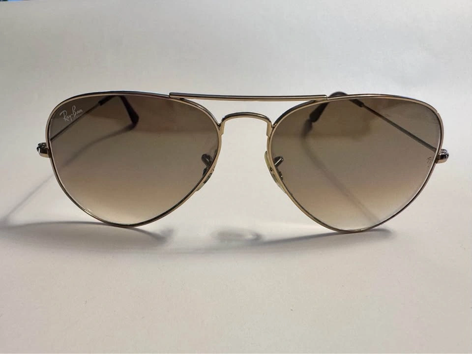 Ray-Ban Aviator Sunglasses (Gold/Brown Gradient) – Like New - photo 2
