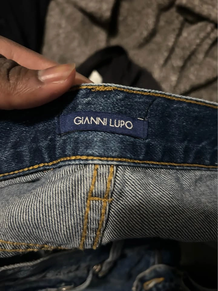Gianni Lupo distressed cargo jeans - photo 2
