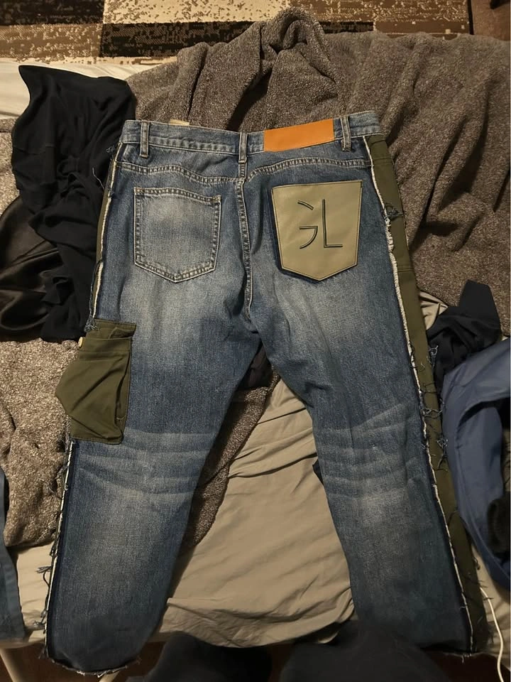 Gianni Lupo distressed cargo jeans - photo 3