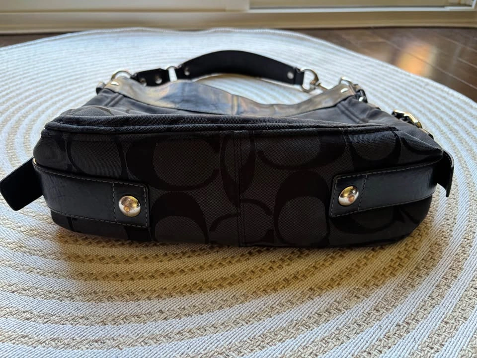 Coach Vintage Y2K Signature Zoe Large Hobo Bag Black - photo 4