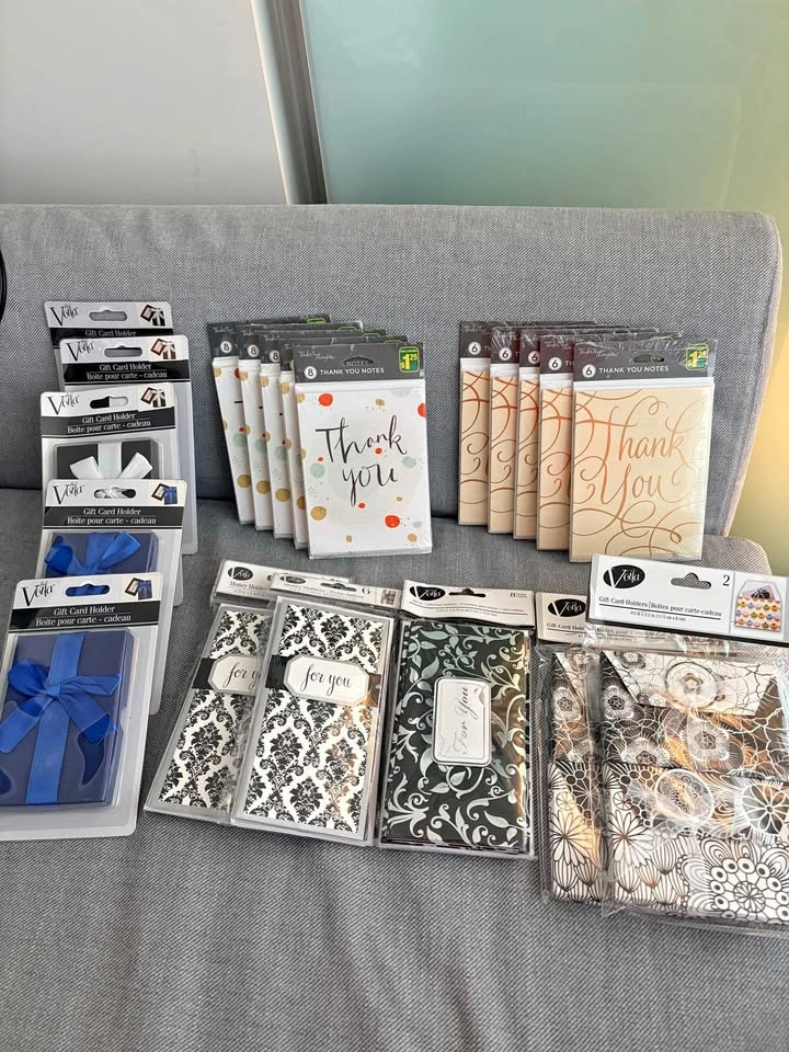 Greeting Card, Gift Card Holders, Thank You Card Lot Bundle