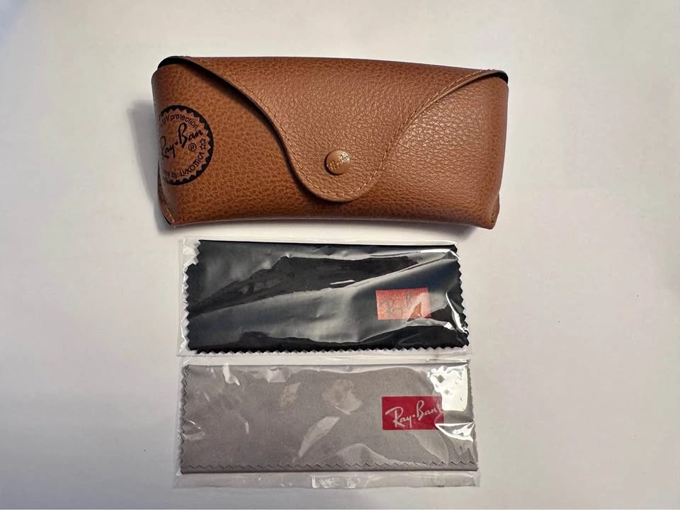 Authentic Ray-Ban Sunglasses Case & Cleaning Cloths Set