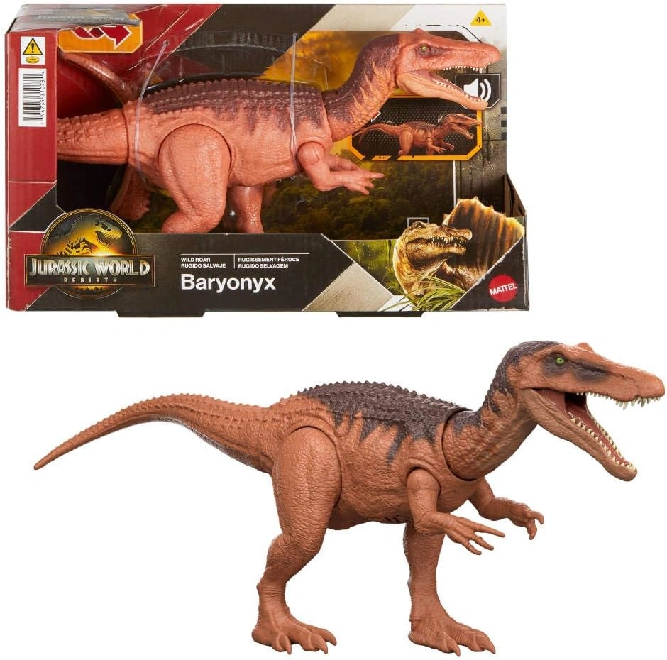 Jurassic World Rebirth Wild Roar Baryonyx Dinosaur Toy - photo 2