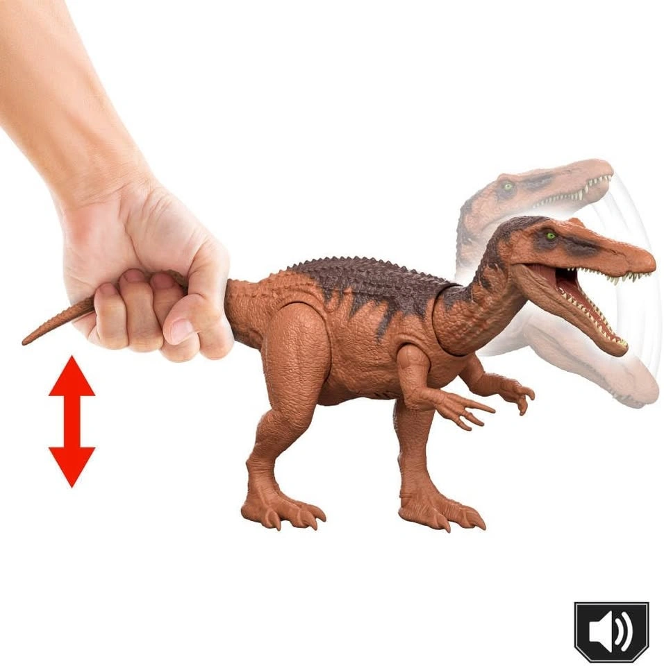 Jurassic World Rebirth Wild Roar Baryonyx Dinosaur Toy - photo 3