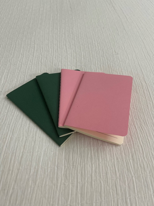 Set of Four Minimalist Pocket Notebooks