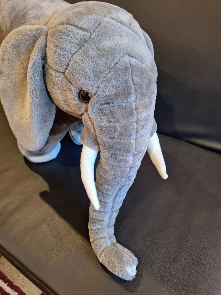 Large Plush Elephant Toy - photo 5