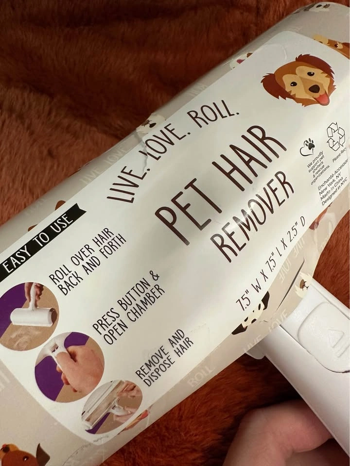 Reusable Pet Hair Remover Roller – Dog & Cat Fur (Brand New) - photo 2