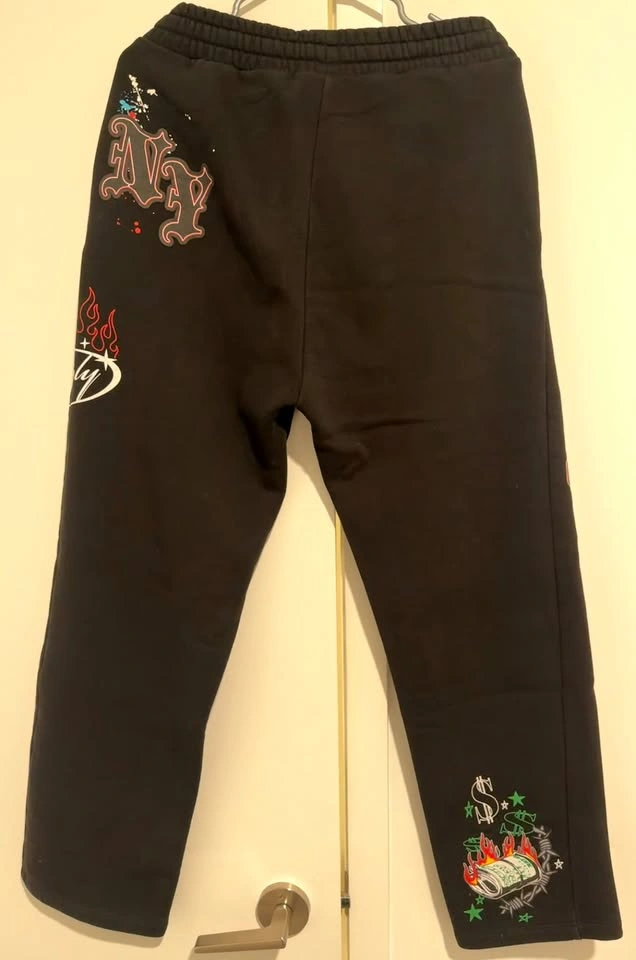Supply and Demand Graphic Sweatpants, Small, Black, Streetwear - photo 2