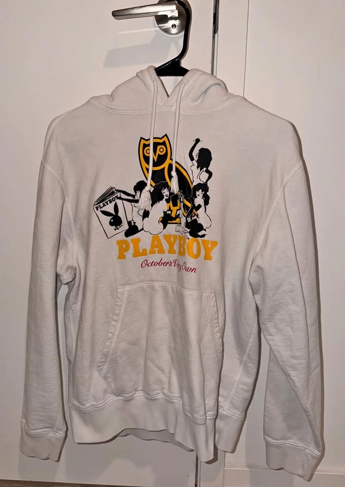 OVO x Playboy Hoodie, Small, White, October’s Very Own