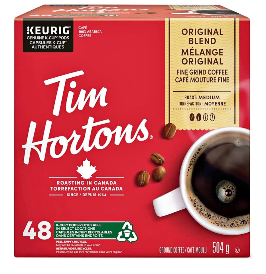 Tim Hortons Original Blend K-Cup Pods, 48 Count