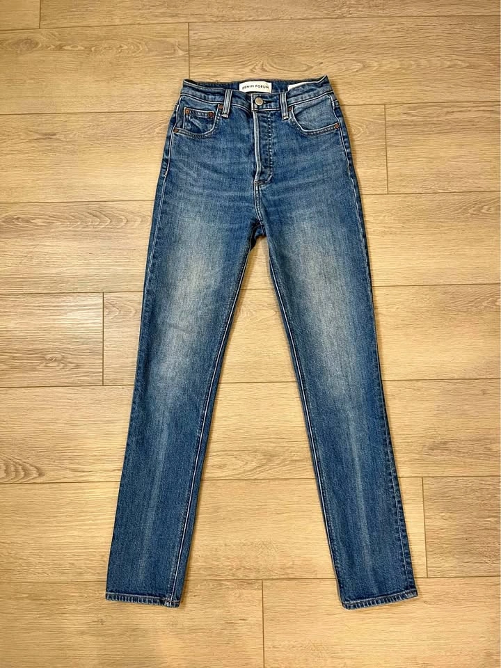 DENIM FORUM ‘The Yoko High Rise Slim’ Jeans - Size 24