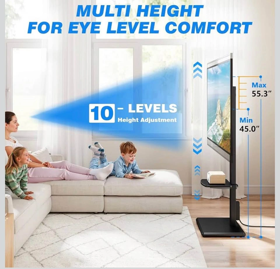 TV Stand 32-75” with Power Outlet and Shelf - photo 3