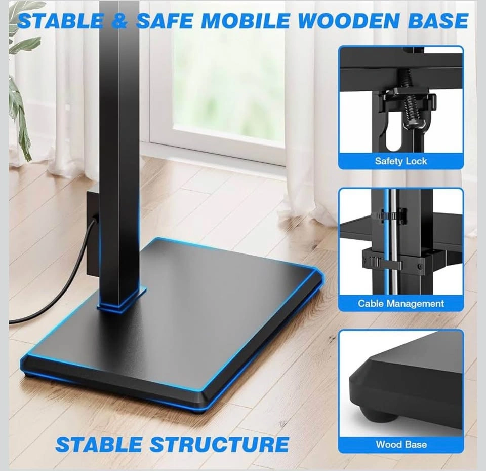 TV Stand 32-75” with Power Outlet and Shelf - photo 5