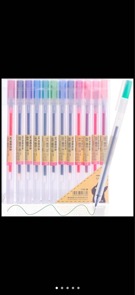 12 PCS 0.5mm Fine Tip Japanese Color Gel Pens - photo 2