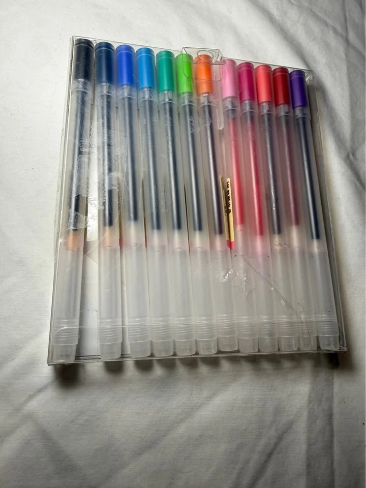 12 PCS 0.5mm Fine Tip Japanese Color Gel Pens - photo 3