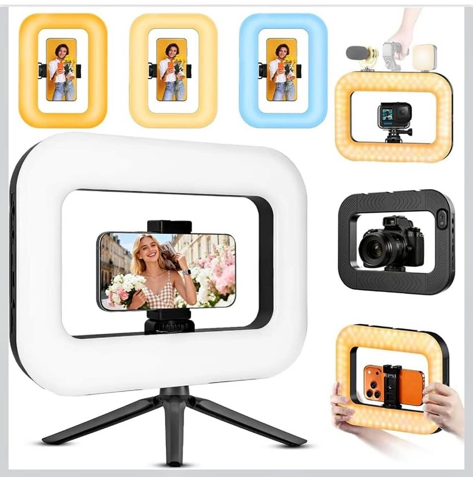 Smartphone Ring Selfie Light Kit & Video Stabilizer 8000mAh