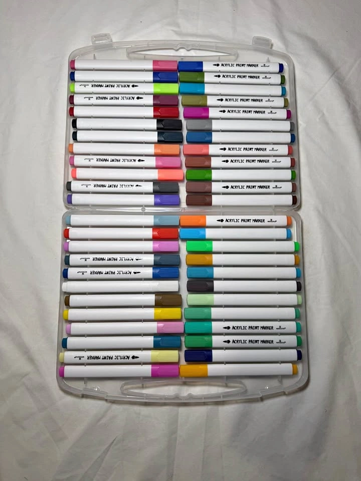 48 Colors Acrylic Paint Markers for Various Surfaces
