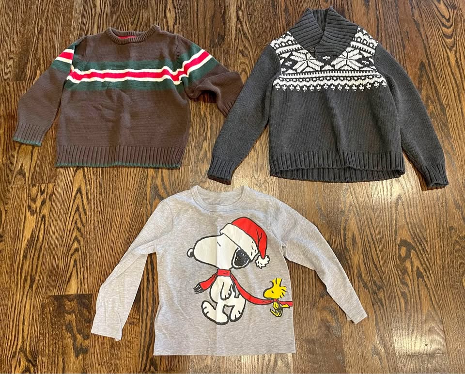 4T Holiday Sweaters/Shirt