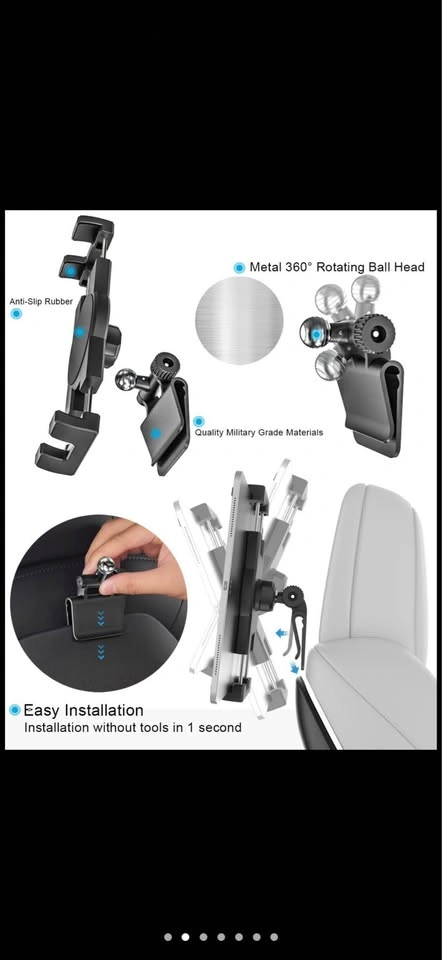 Tesla Tablet Headrest Holder - Universal Mount - photo 4