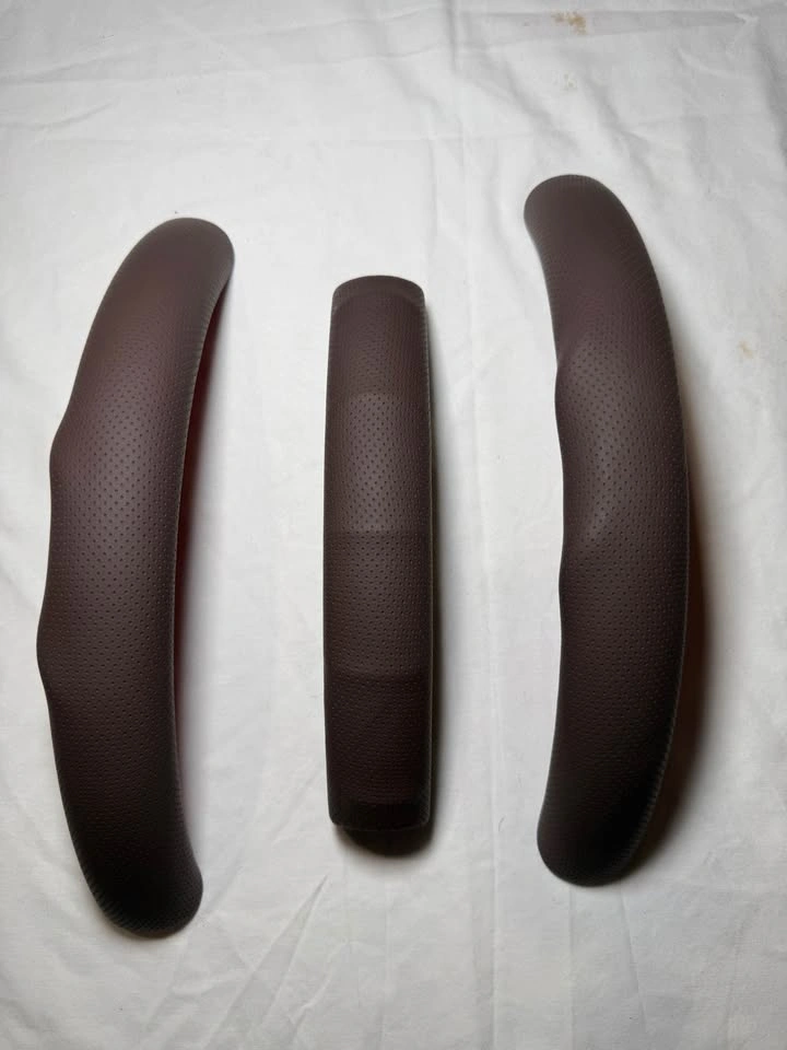 Car Steering Wheel Cover, 3PCS/Set Nappa Leather Brown - photo 3
