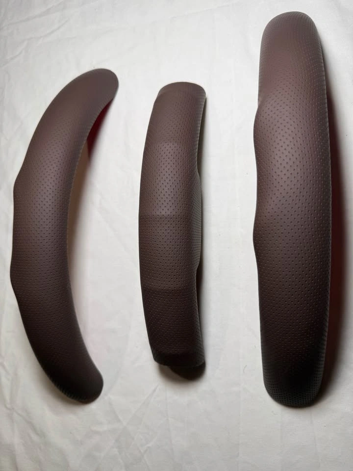Car Steering Wheel Cover, 3PCS/Set Nappa Leather Brown - photo 4