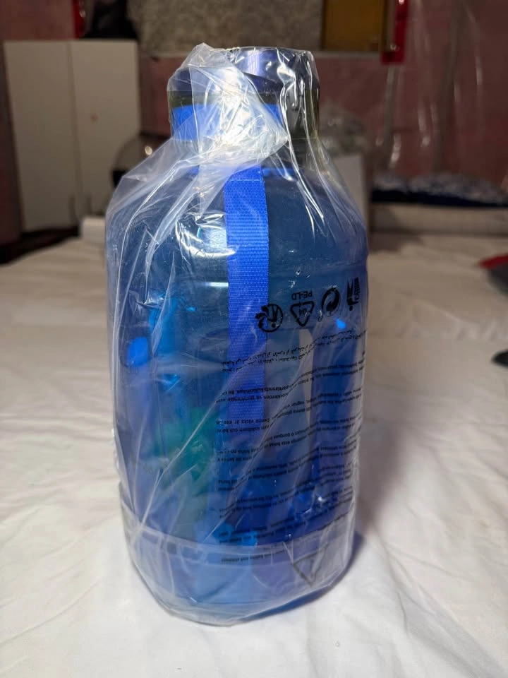 Motivational Water Bottle with Time Marker Straw 3L - photo 3
