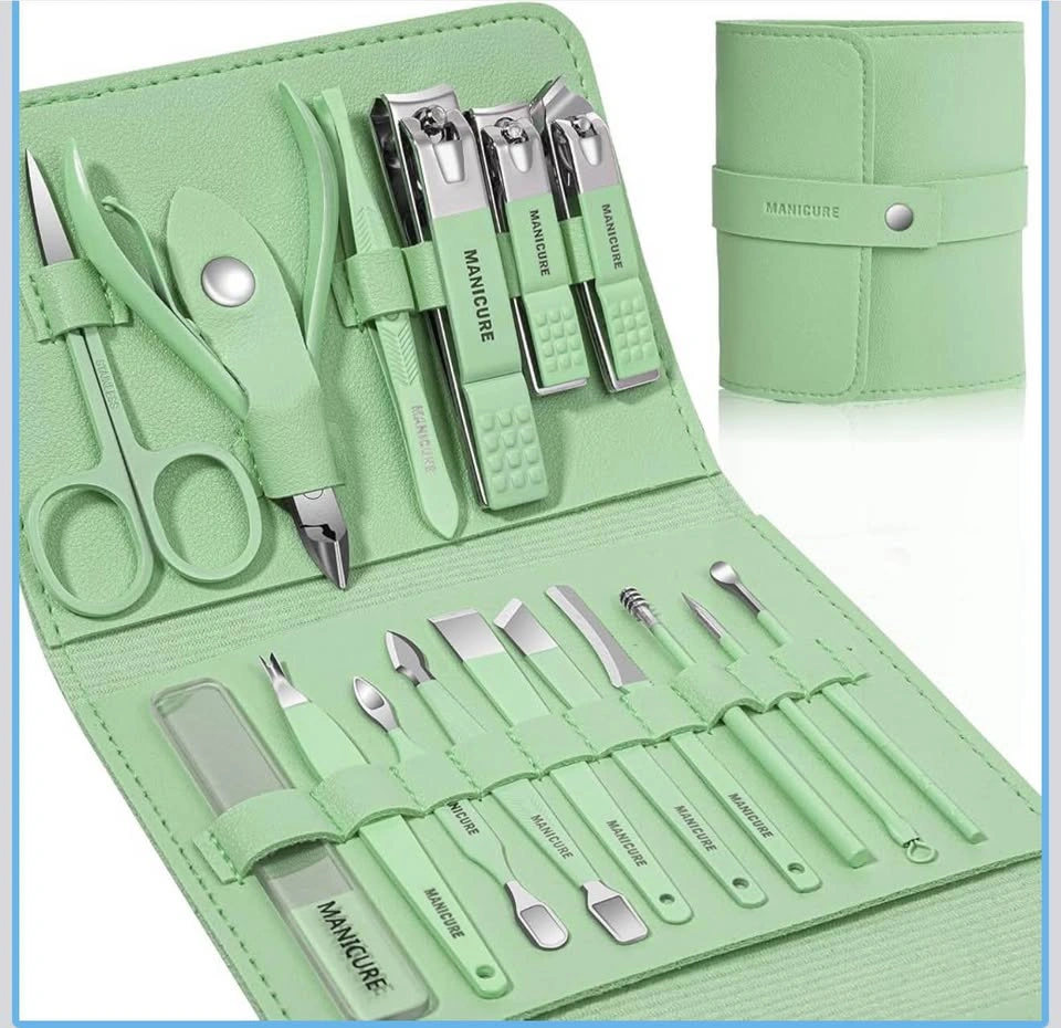 18 pcs Professional Nail Clipper Pedicure Grooming Set - photo 2