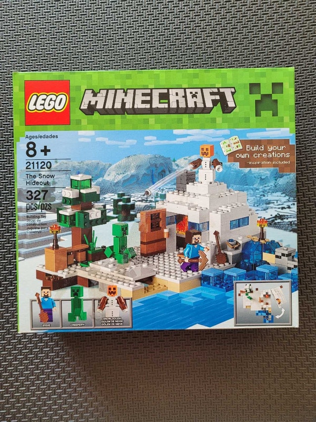 LEGO Minecraft 21120 The Snow Hideout, New and Factory Sealed