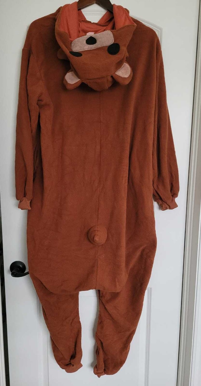 Adult Brown Bear Fleece Onesie / Halloween Costume - photo 4